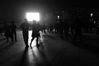 Chiny, tańce w parku