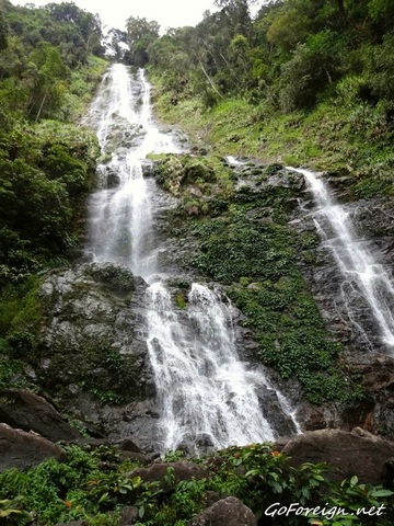 wodospad langanan, malezja, poring, Borneo